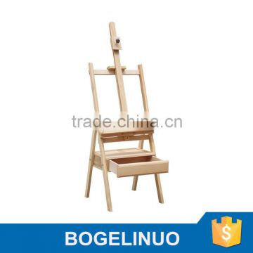 in stock 45*45*133(178)cm artist painting wholesale easel with drawer