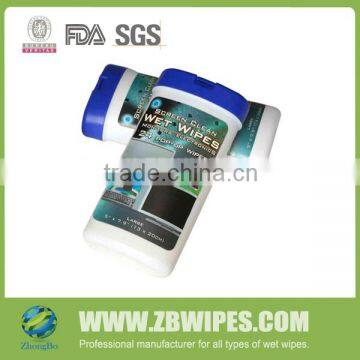 Pre-Moistened Lint Free Antistatic Screen Wet Wipes