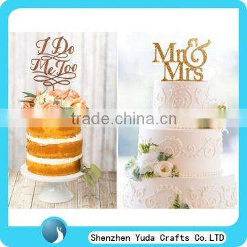 Glitter Gold Cake Topper , Acrylic Topper Cupcake, Monogram Cake Topper for Sale photo-5