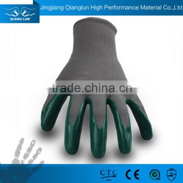 13G polyester mulit purpose smooth nitrile coated work gloves