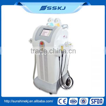 Multifunction 8 in 1 elight ipl cavitation vacuum rf nd yag laser blue birthmark