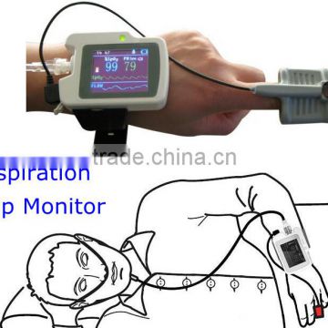 PC analysis software Wrist Respiration Sleep Monitor Detecting SPO2 PR Nose air flow with CE&ISO Approved