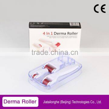 stretch mark removal derma roller home use derma roller kit 300/720/1200 stainless micro needling derma roller 4 in 1