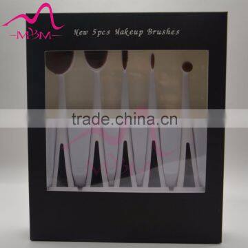 Wholesale China rose gold oval makeup brush set