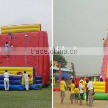 Advenced shaped inflatable water rock climbing wall