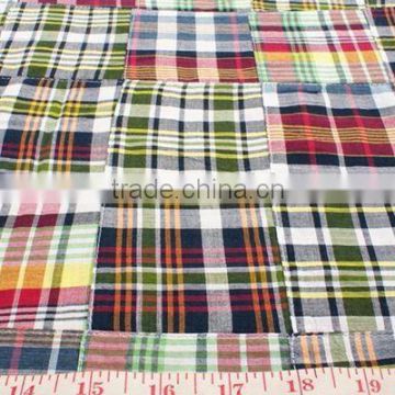 100% YARN DYED CHECK LATEST DESIGN PATCH WORK FABRIC