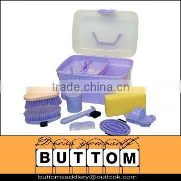 Grooming kit horse grooming kit grooming tools kit grooming kit box,set of 8,light blue