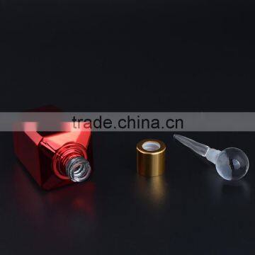 Unique Shaped 15ml Essential Oil Bottles Empty UV Colored Refillable Perfume Glass Bottles With Glass Stick Stopper photo-4