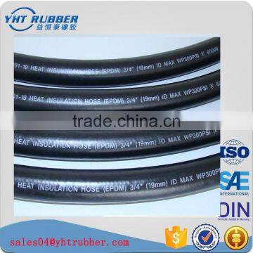 stainless steel wire braided hydraulic rubber hose and fitting industrial hose