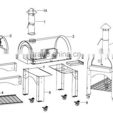 Stainless Steel Commercial Pizza Oven Wood Fired photo-5