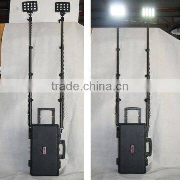 Guangzhou portable power source ems police equipment RLS-72w portable led remote area lighting system military police equipment