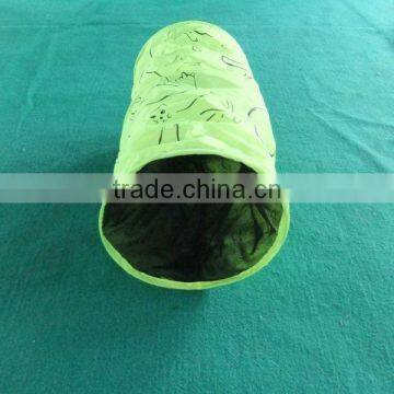 Pet Tunnel Puppy Dog Fun Collapsible Pet Obedience Agility Training Tunnel Striped Cave Chute Tool