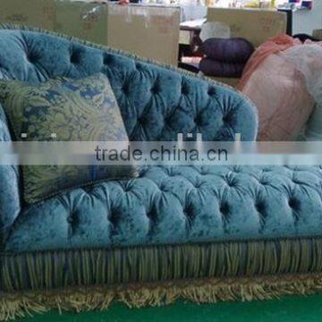 BISINI Classic Lounge Chair, European Style Comfortable Sofa Chair, Solid Wood With Fabric Chaise Lounge (BF01-X1188) photo-4