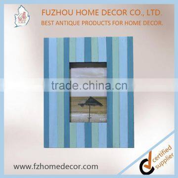 Terse Style Wooden Painting Photo Frame With Color Stripe for Decoration or Gift photo-4