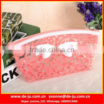 Zipper Flower Transparent Cosmetic Bag