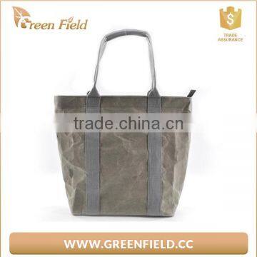 Vegan Paper Washable Recycled Bag Washable Kraft, Customized Washable Paper Hand Bag photo-2