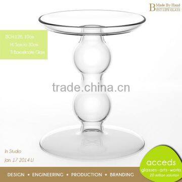 2014 New Fancy Borosilicate Glass Wedding Candlestick photo-5