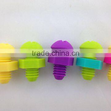 High Quality FDA /LFGB Approved Food Grade Bottle Stopper Screw Thread Good Sealed Silicone Rubber Bottle Plugs photo-2