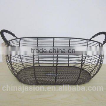 China Factory Fashion Design Storage Metal Wire Fruit Basket