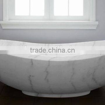 Natural Marble Varved Bathroom Bathtub