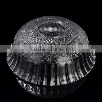 Round Cheap Glass Dinner Set Glass Bowl and Glass Plate for Feast Wedding photo-3