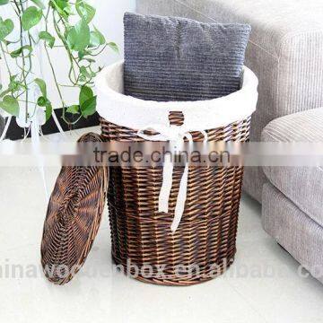 2015 Countryside Wicker Laundry Basket With Fabric photo-2