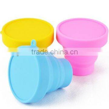 Eco-friendly Heat Resistant 150ml Silicone Cup With Cover photo-3