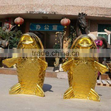 Fiberglass Golden Fish Sculpture photo-5