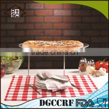 Non-stick Pizza Pan & Serving Stand Set