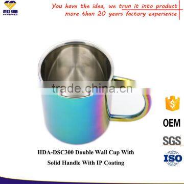 Double Wall Rainbow Color Stainless Steel Cup photo-3