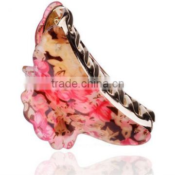 acrylic decorative hair claw