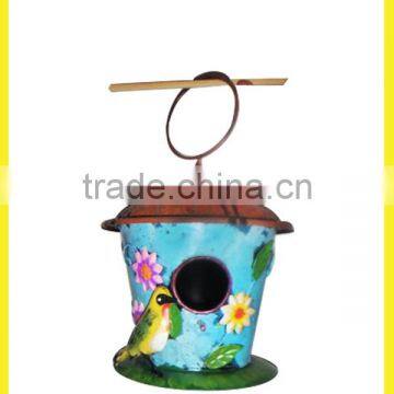 Nice wild metal bird house for garden decoration