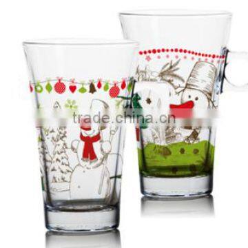 330ml Water Glass Mug With Ocean Color Design photo-2