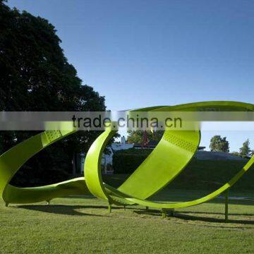 Contemporary Outdoor Sculpture Polished Mirror Polished Stainless Steel Sculpture photo-2