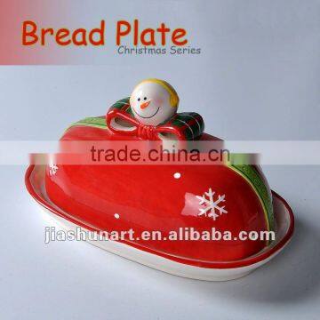 Snowman Bread Plate