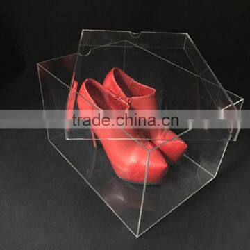 high quality household clear acrylic shoe boxes