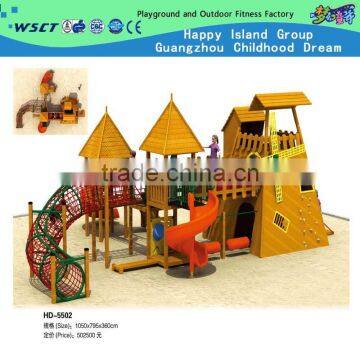 (HD-5401) Wooden Playground Series Wooden Boat Playground Equipment photo-4