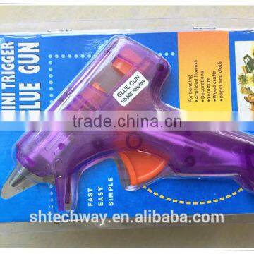High Quality Transparent Aluminum Nozzle Hot Melt Glue Gun 10W photo-3