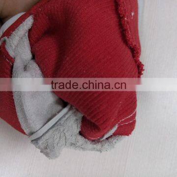 DDSAFETY Pig Leather Gloves With Cotton Back Safety Gloves photo-5