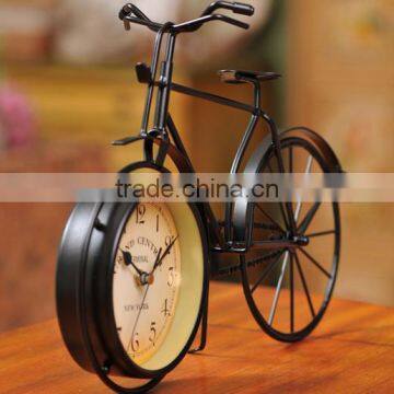 Creative Bicycle Shape Steel Material Table Clock photo-3