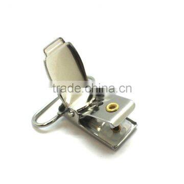 1" Stamping Steel Metal Suspender Clip With Plastic Teeth Inside for Garment, High Quality, Fashion Metal Clip photo-2