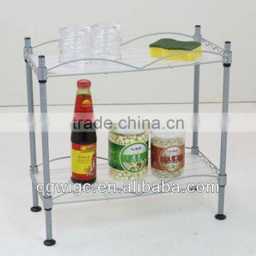 2 Tiers Adjustable Mini Kitchen Rack