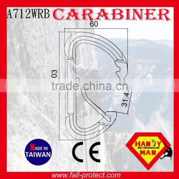 23KN Aluminum Rock Mountaineer Climbing D Type Carabiner With CE photo-2