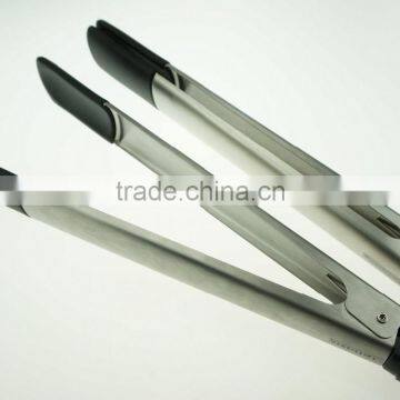 14013 Food Grade Kitchen and Barbecue Grill Tongs Silicone Locking Serving Food Tong photo-6