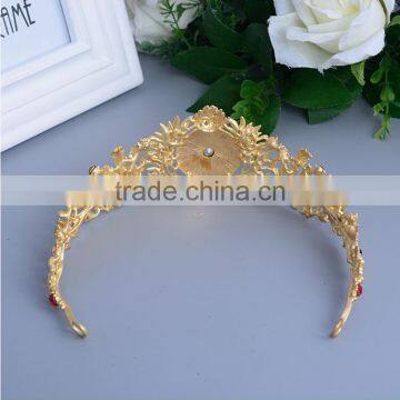 2017 High Quality Fashion Hair Accessories Headband Woman Retro Noble Queen Metal Crowns LH002-004 photo-5