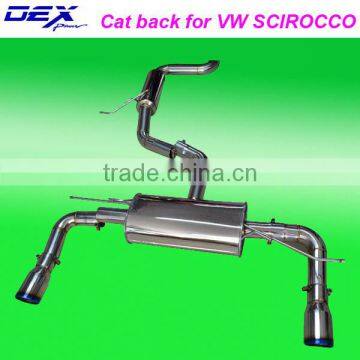 China Stainless Steel 304 Catback for Scirocco Performance Muffler Exhaust Auto Parts photo-3