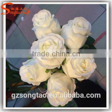 Silk Artificial Flower High Simulation Artificial Chinese Rose Flower Fake Decoration Artificial Flower photo-4