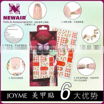 New Air French Fresh Style Nail Art Sticker Colorful Shining Transfer Nail Decal/wraps photo-4