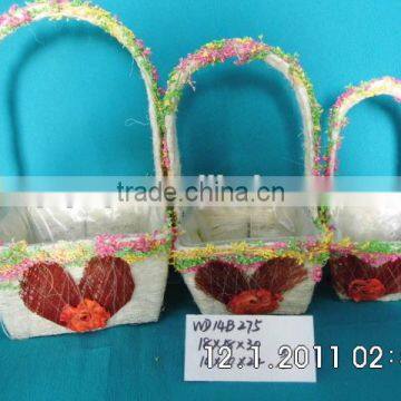 Fiber Cloth Flower Basket photo-5