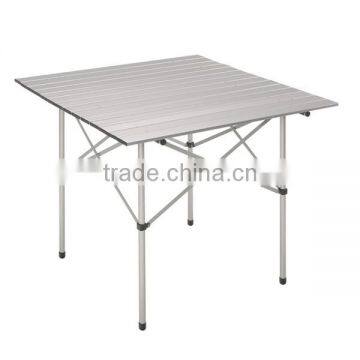 Roll up aluminum camping table folding